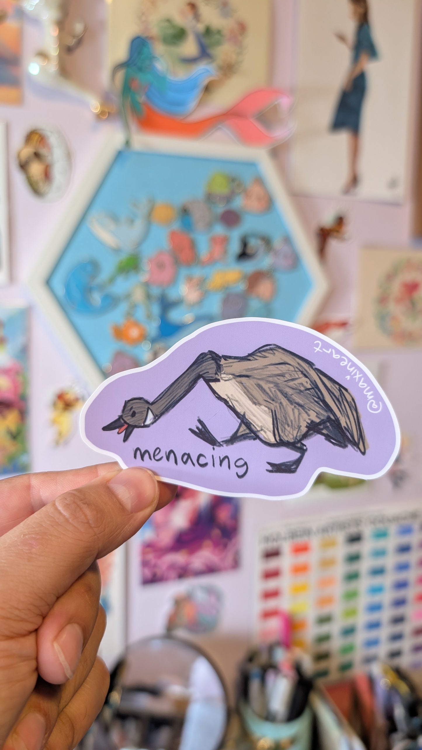 Unhinged Canadian creature - Vinyl Sticker