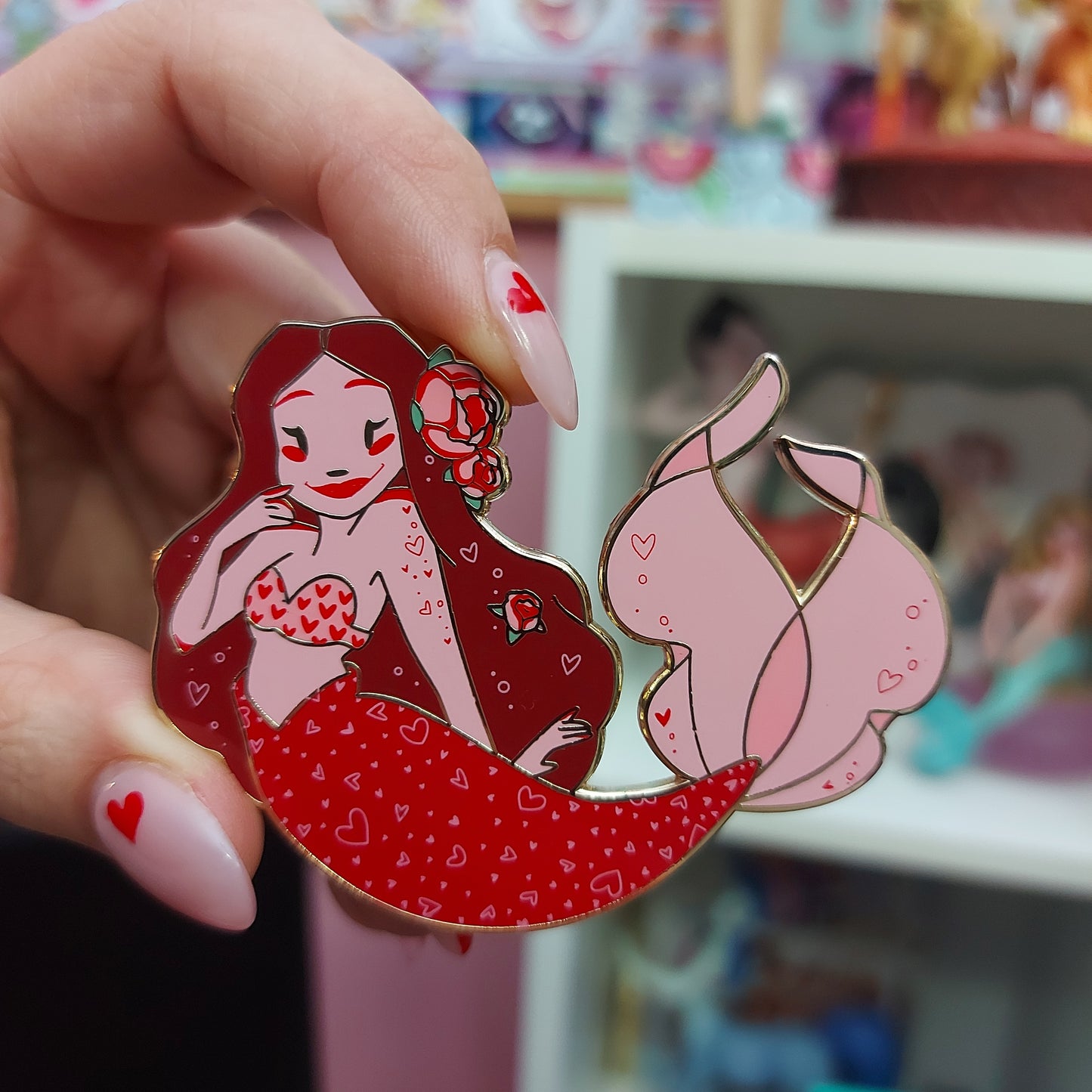 Valentine mermaid - Blush