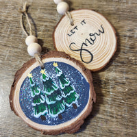 Painted Wooden Ornaments 2023