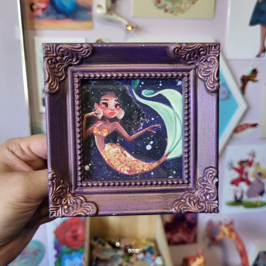 Framed Print - Purple Mermaid