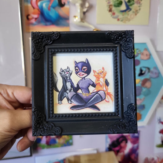Framed Print - Cat Woman