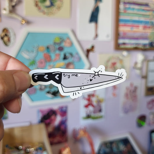 Black & White Knife - Magnet