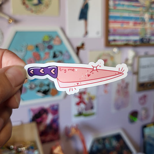 Pink Knife - Magnet