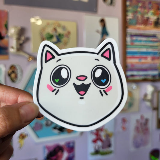 White Kitty - Sticker