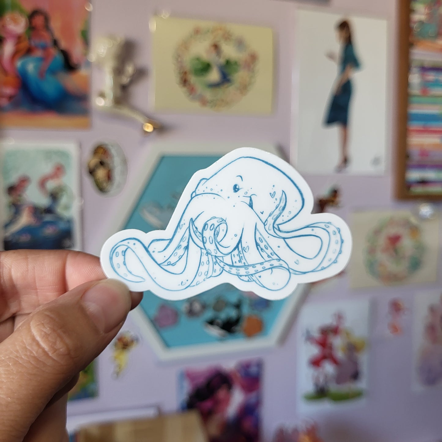 Octopus Sketch - Sticker