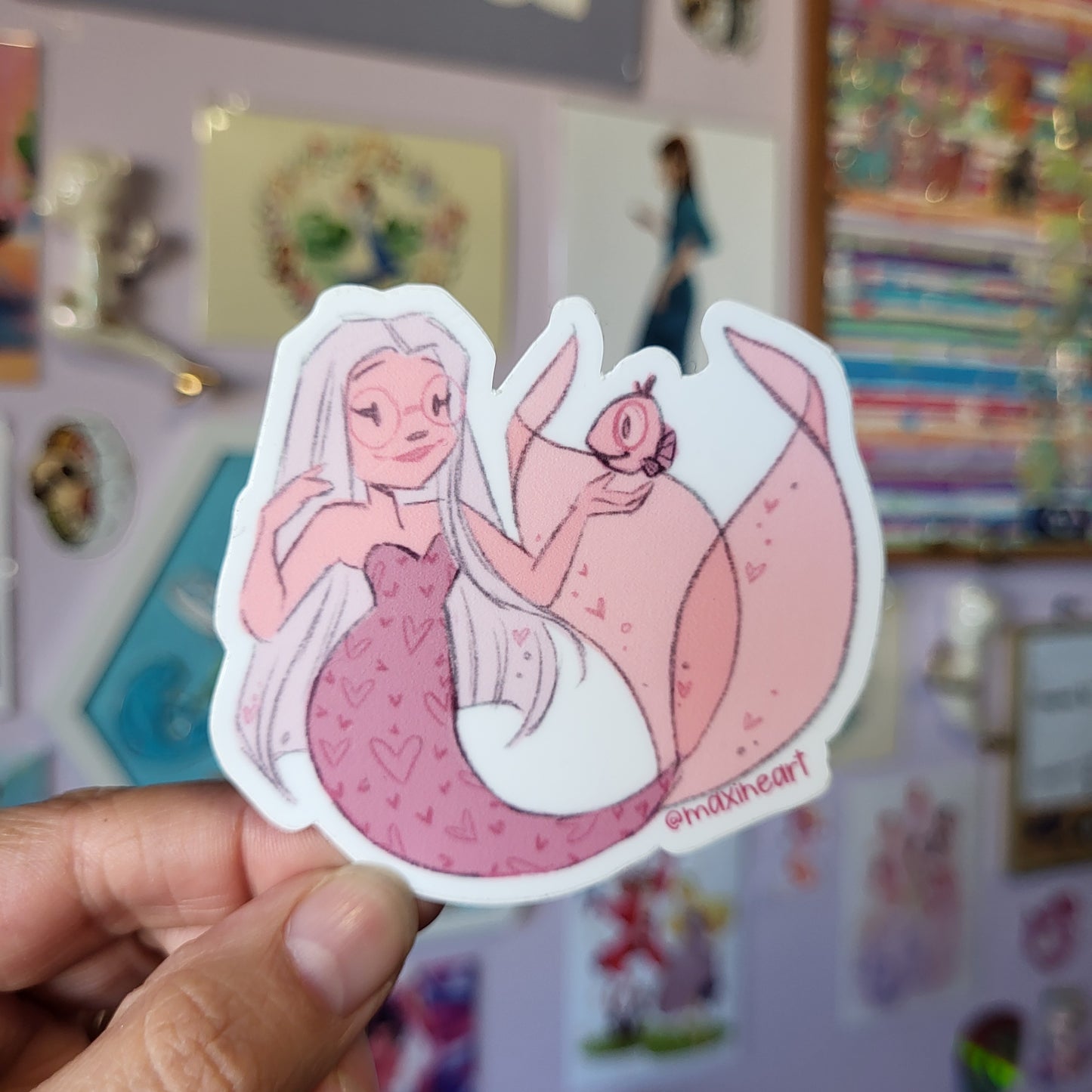 Heart Mermaid - Sticker