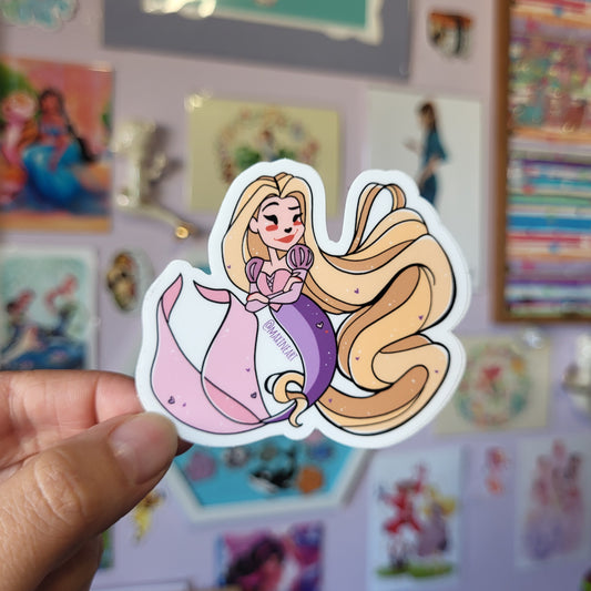 Rapunzel Mermaid - Sticker