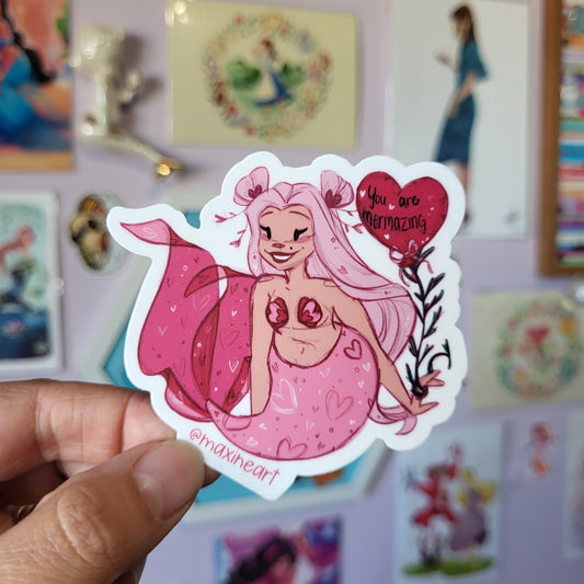 Lovebug Mermaid - Sticker