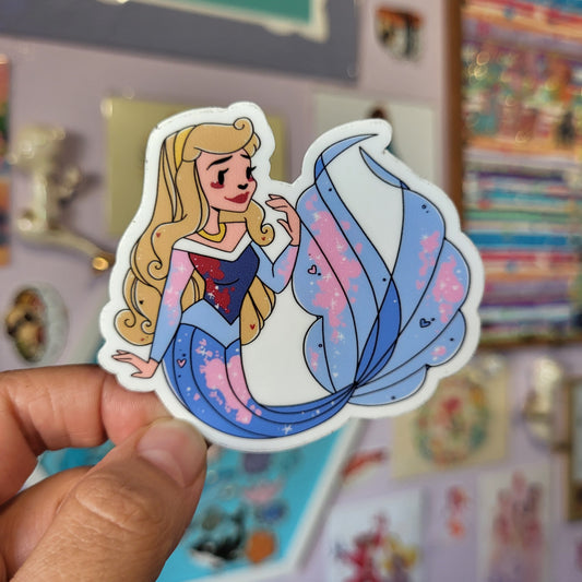 Aurora Mermaid - Sticker