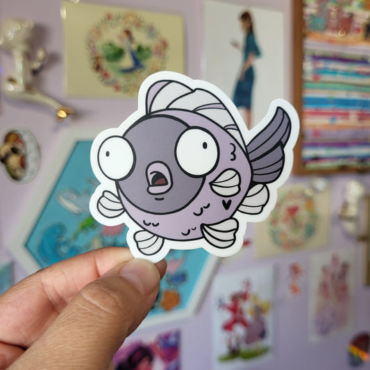 Goldfish - Black - Sticker