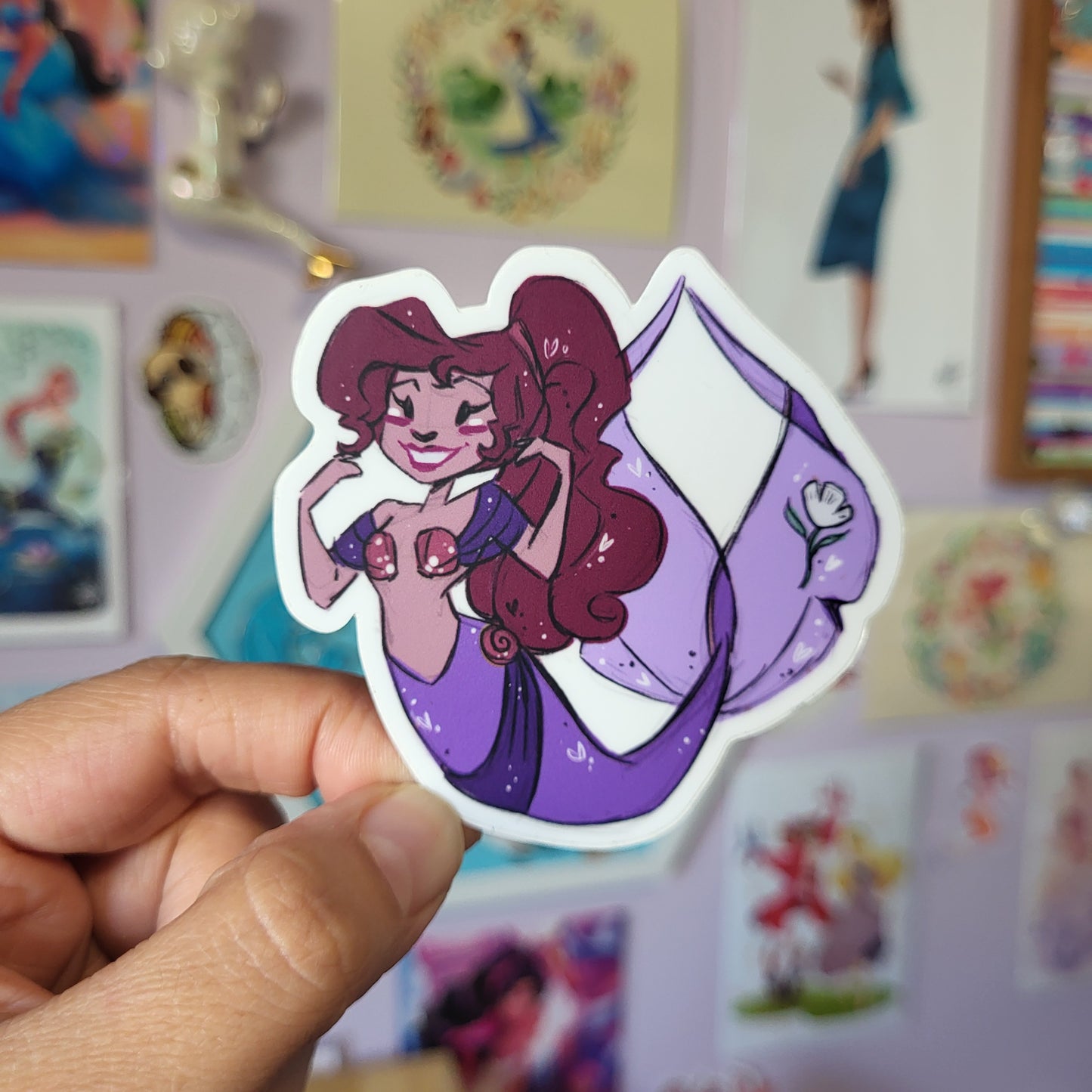 Megara Mermaid - Sticker