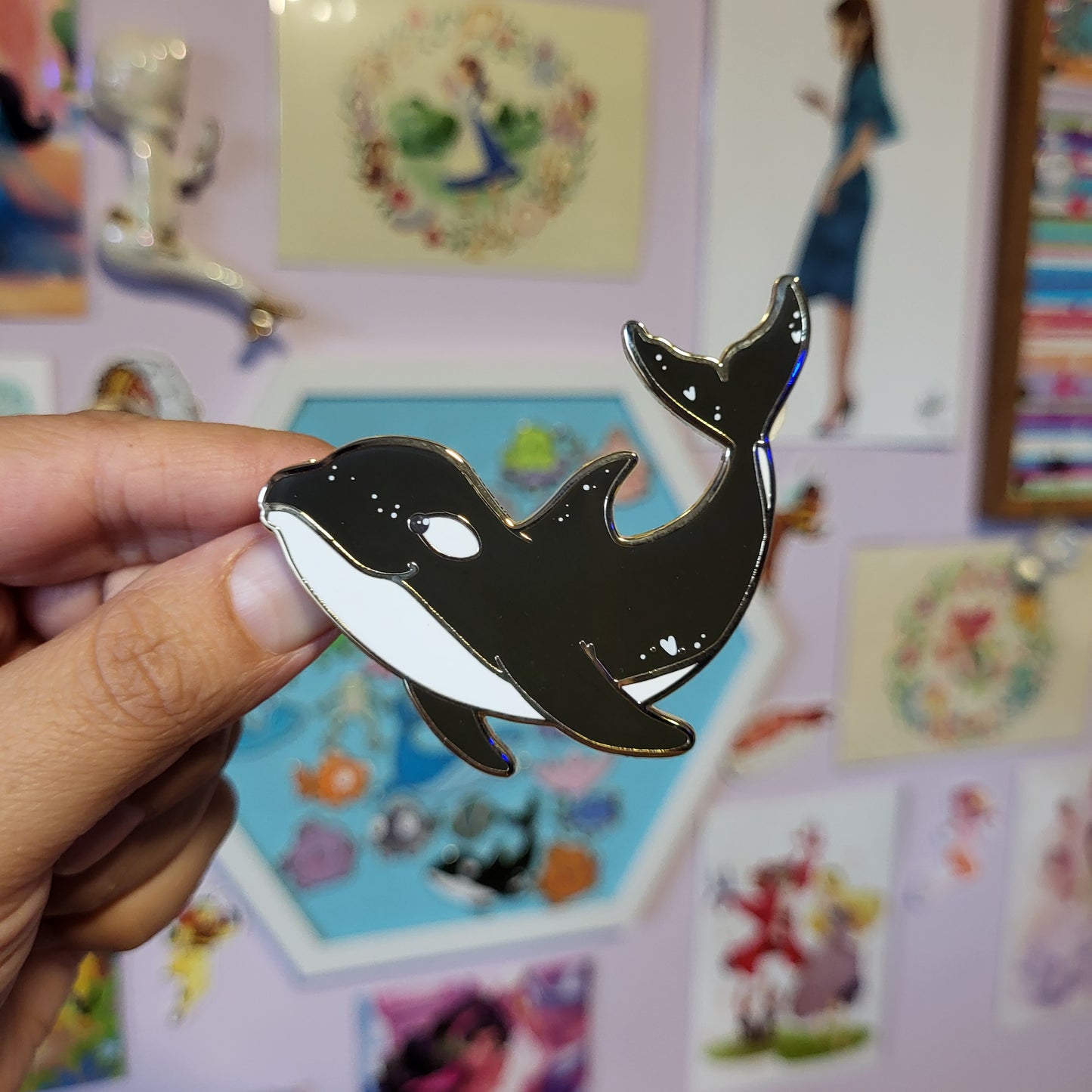 Ocean alphabet - Killer Whale pin