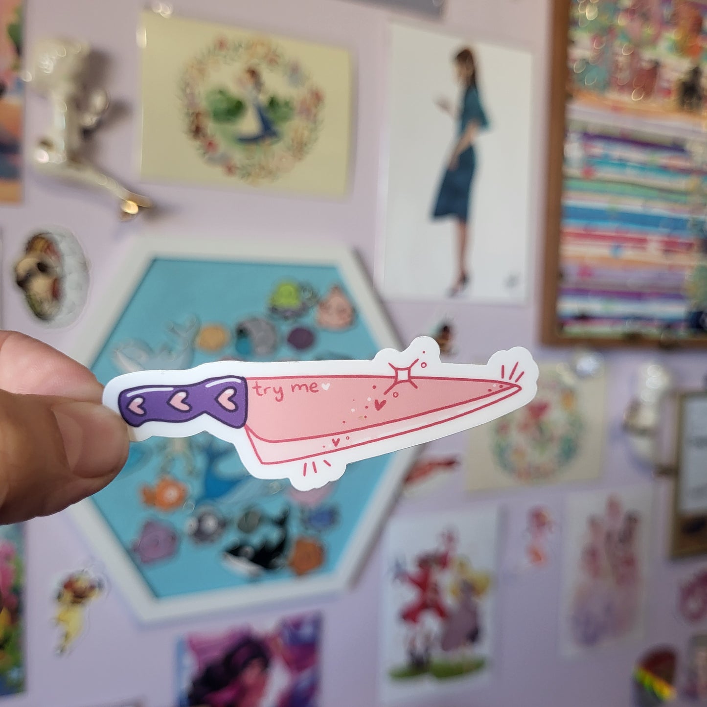 Pink Knife - Sticker