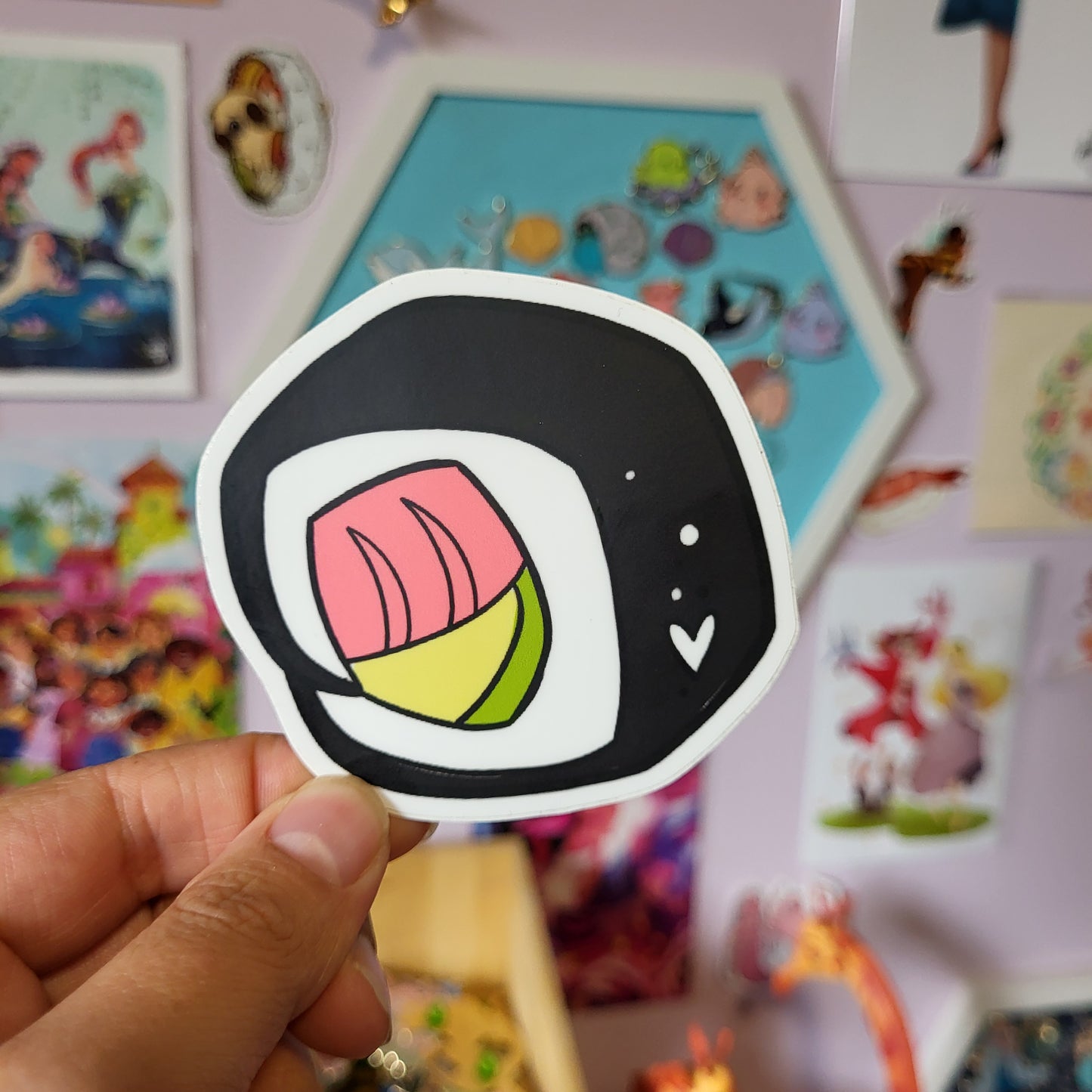 Salmon Avocado Roll - Sticker