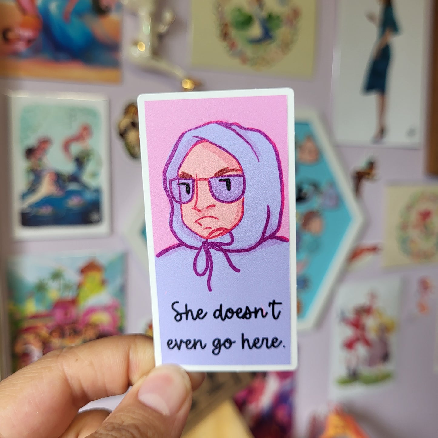 She doesn't even go here - Sticker