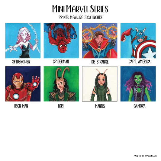 Mini Superhero Prints