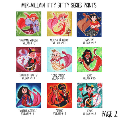 Itty Bitty Mermaid Villians