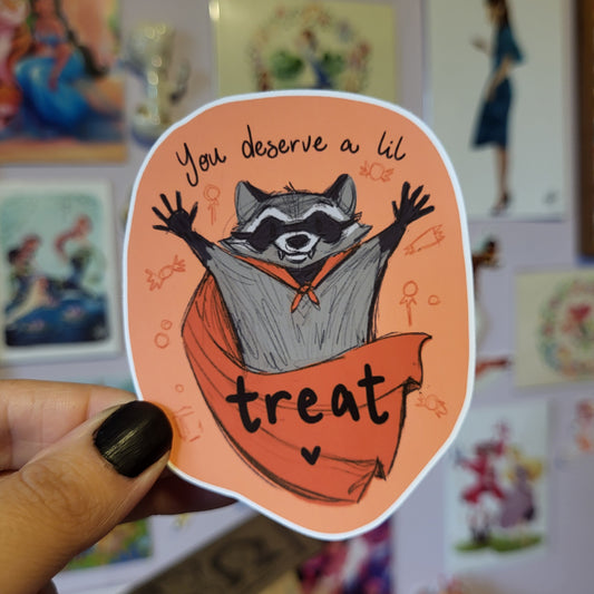 You Deserve A Lil Treat - Sticker