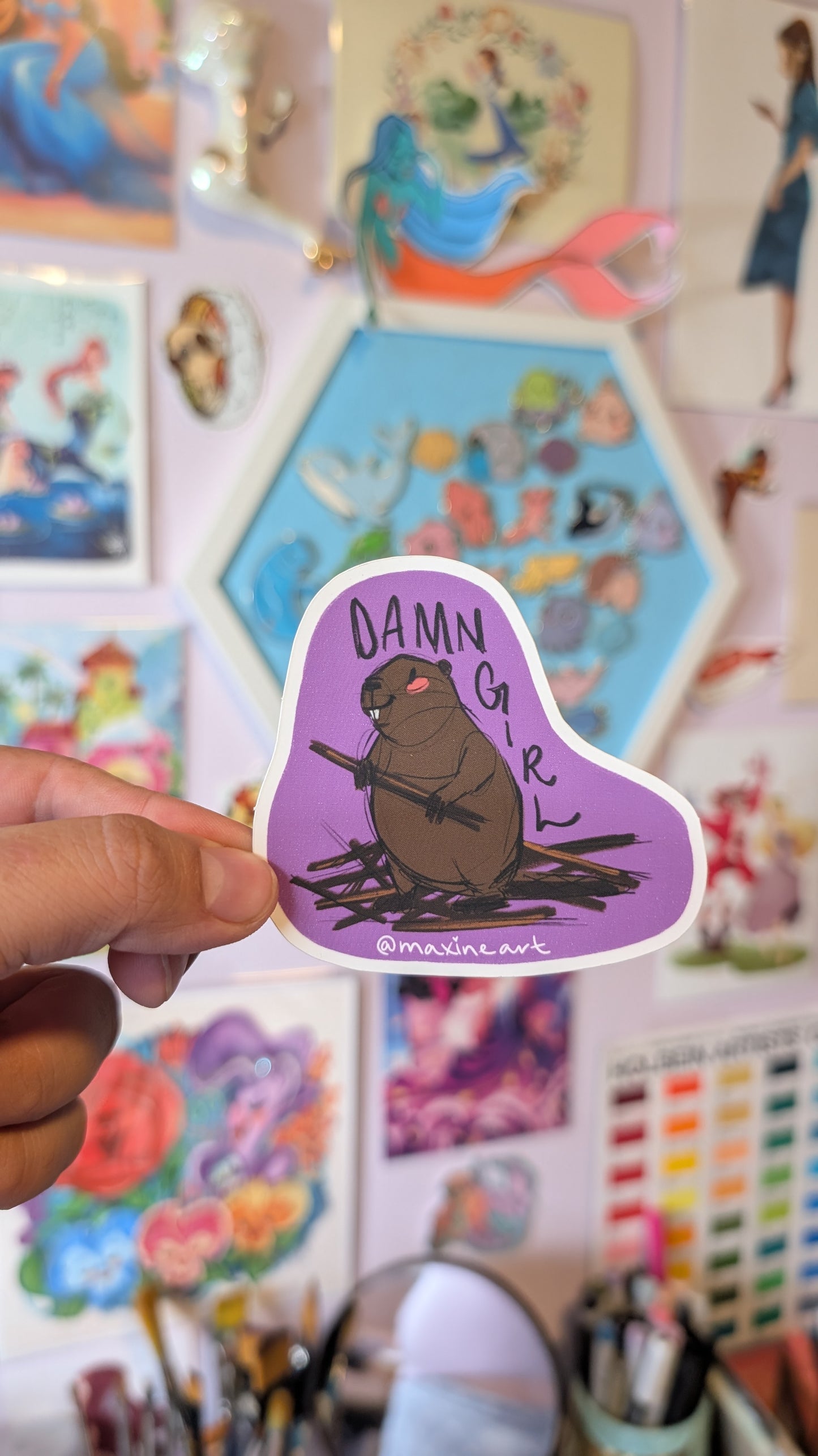 Unhinged Canadian creature - Vinyl Sticker