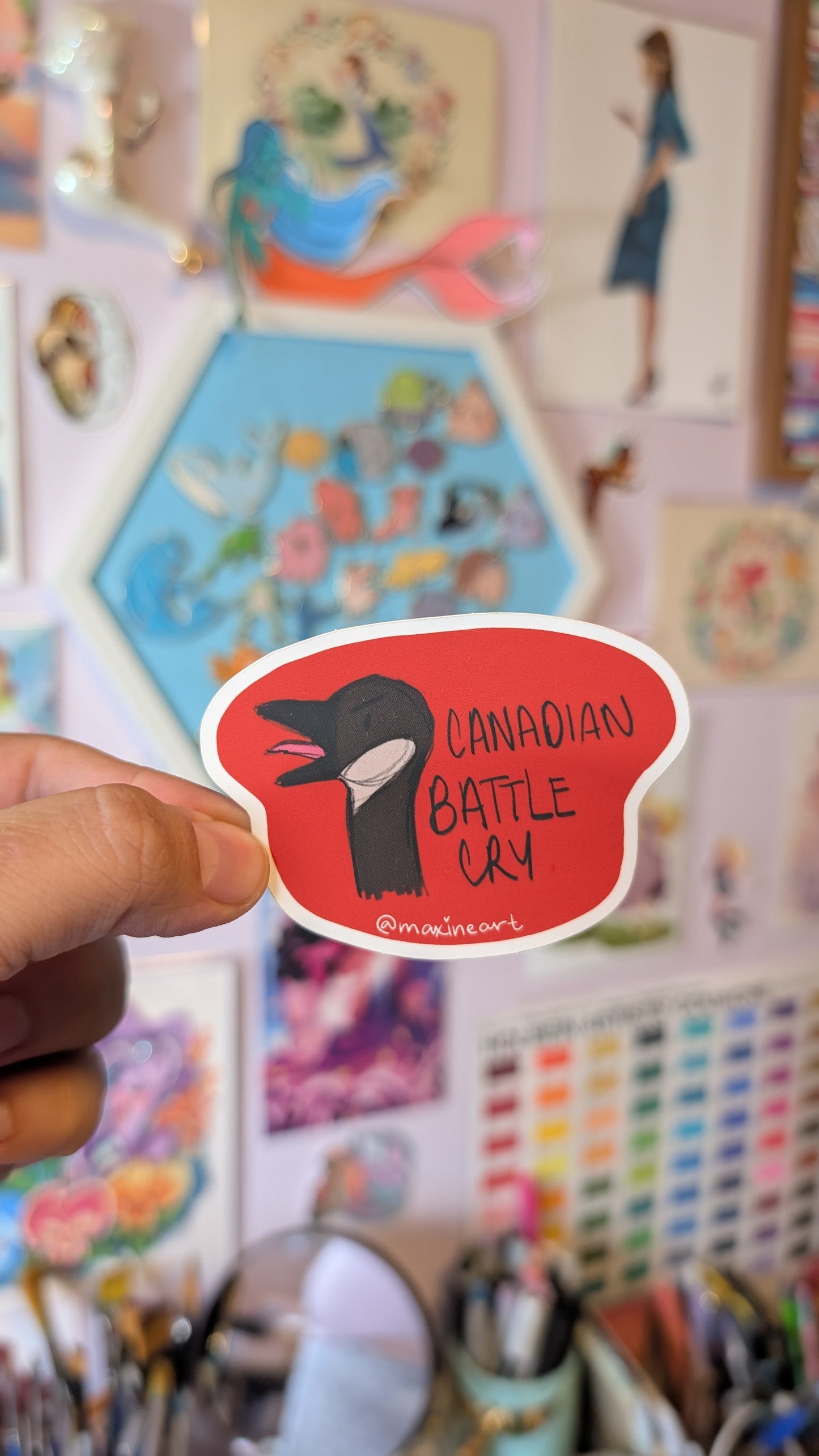 Unhinged Canadian creature - Vinyl Sticker