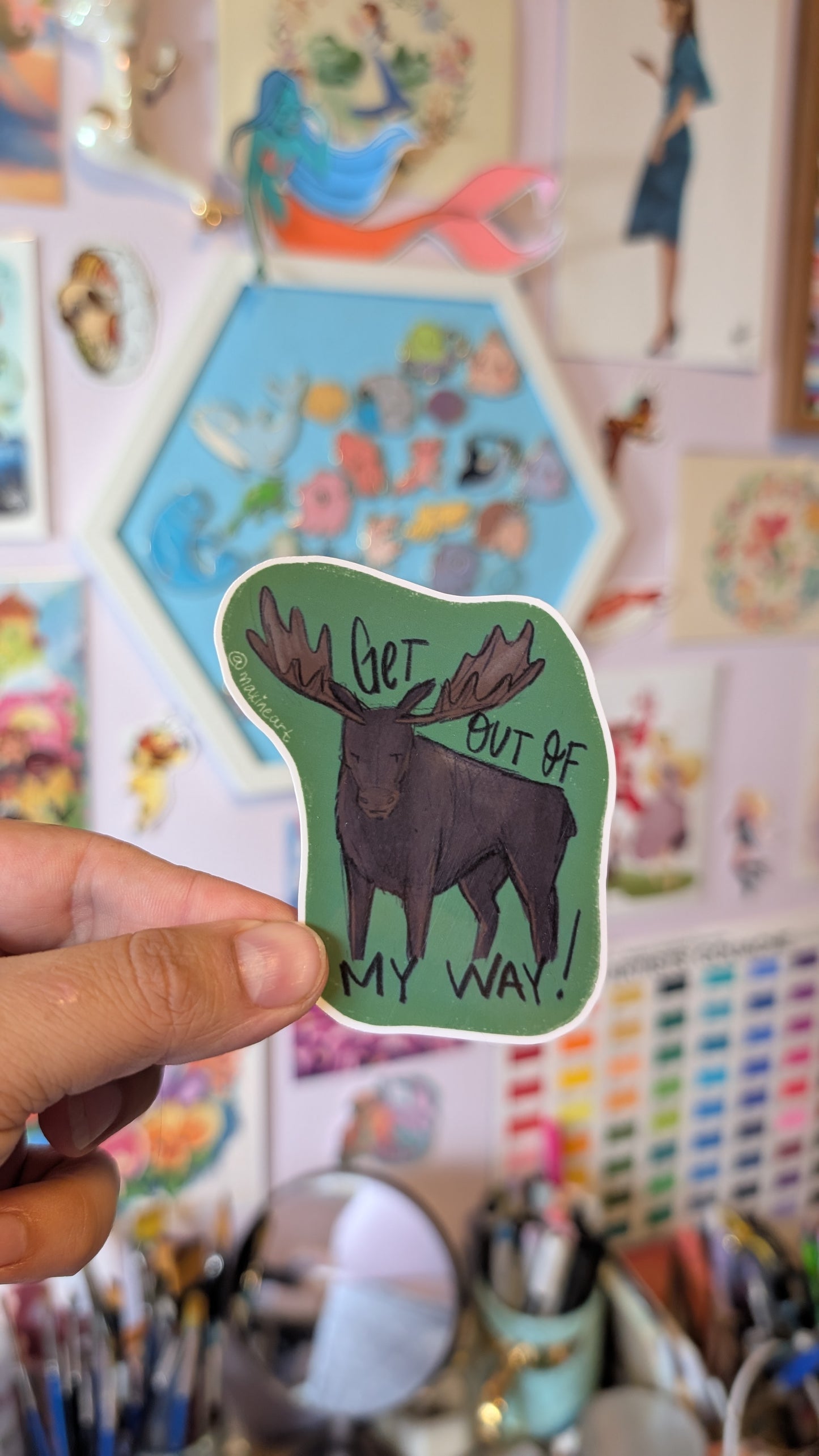 Unhinged Canadian creature - Vinyl Sticker