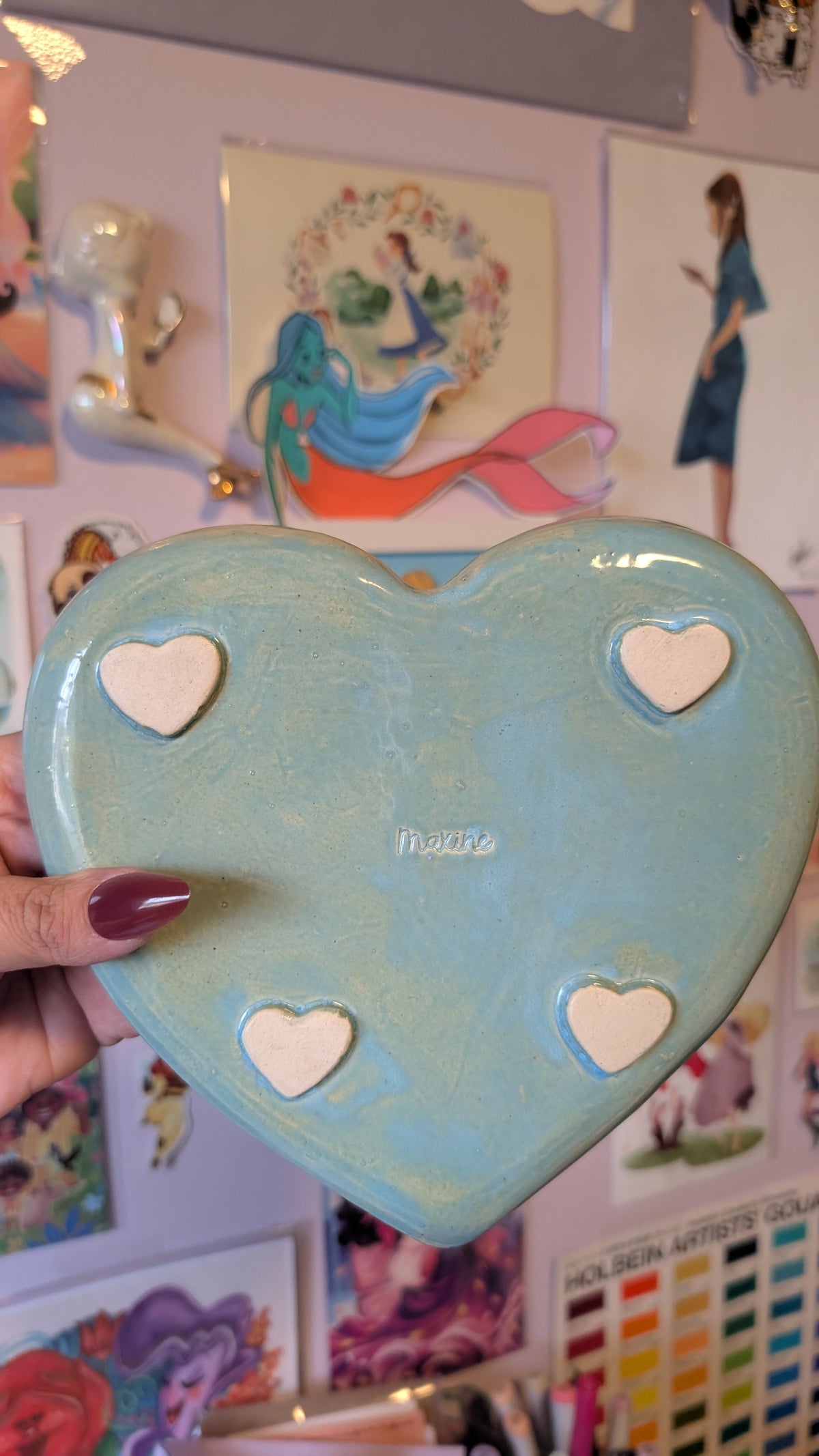 Heart Plate - Purple