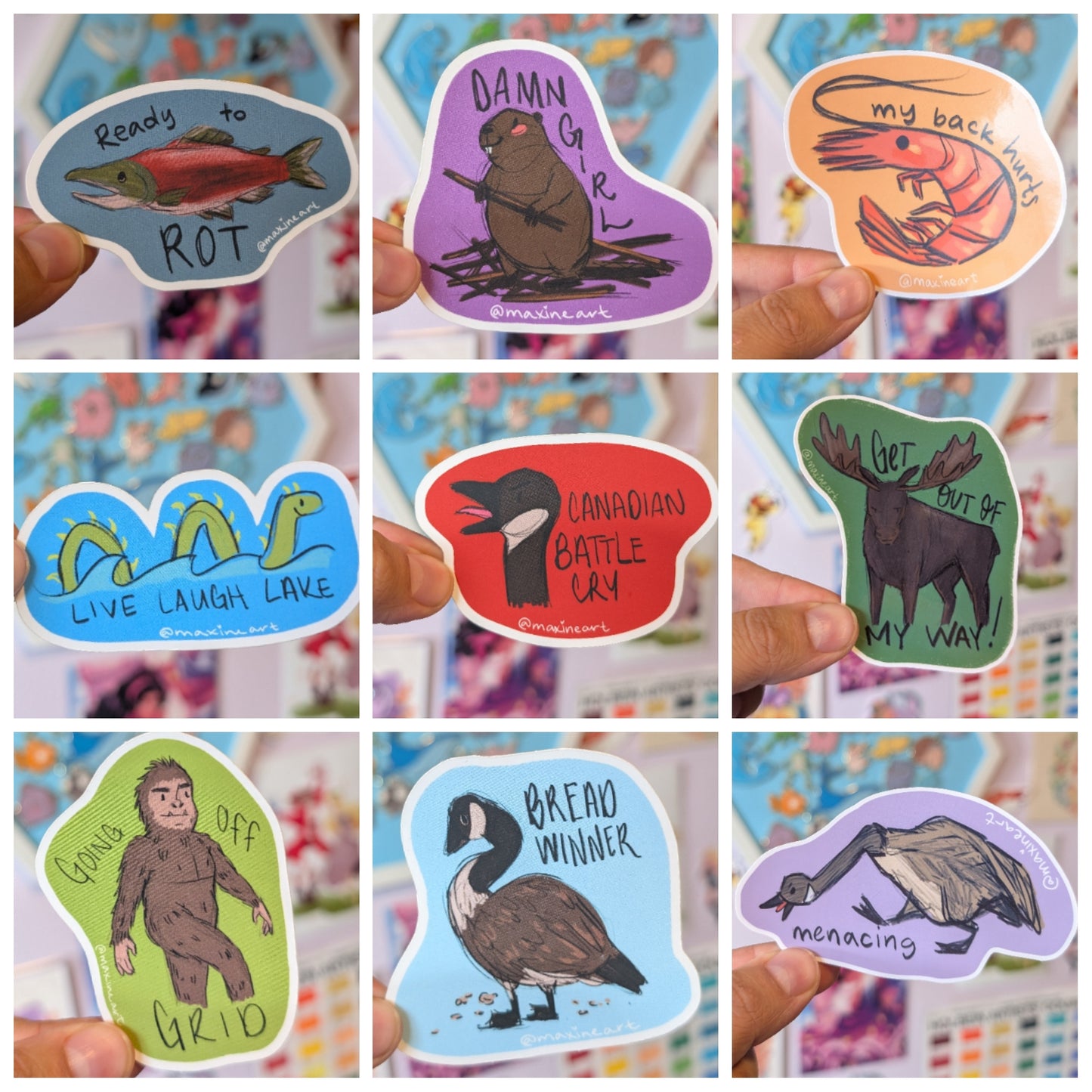 Unhinged Canadian creature - Vinyl Sticker