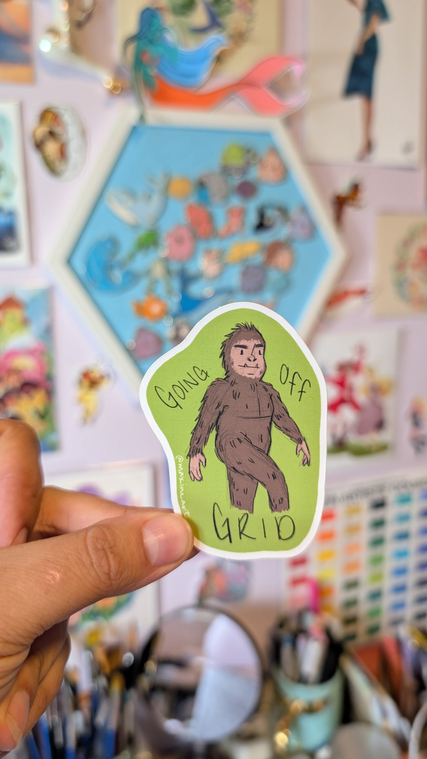 Unhinged Canadian creature - Vinyl Sticker