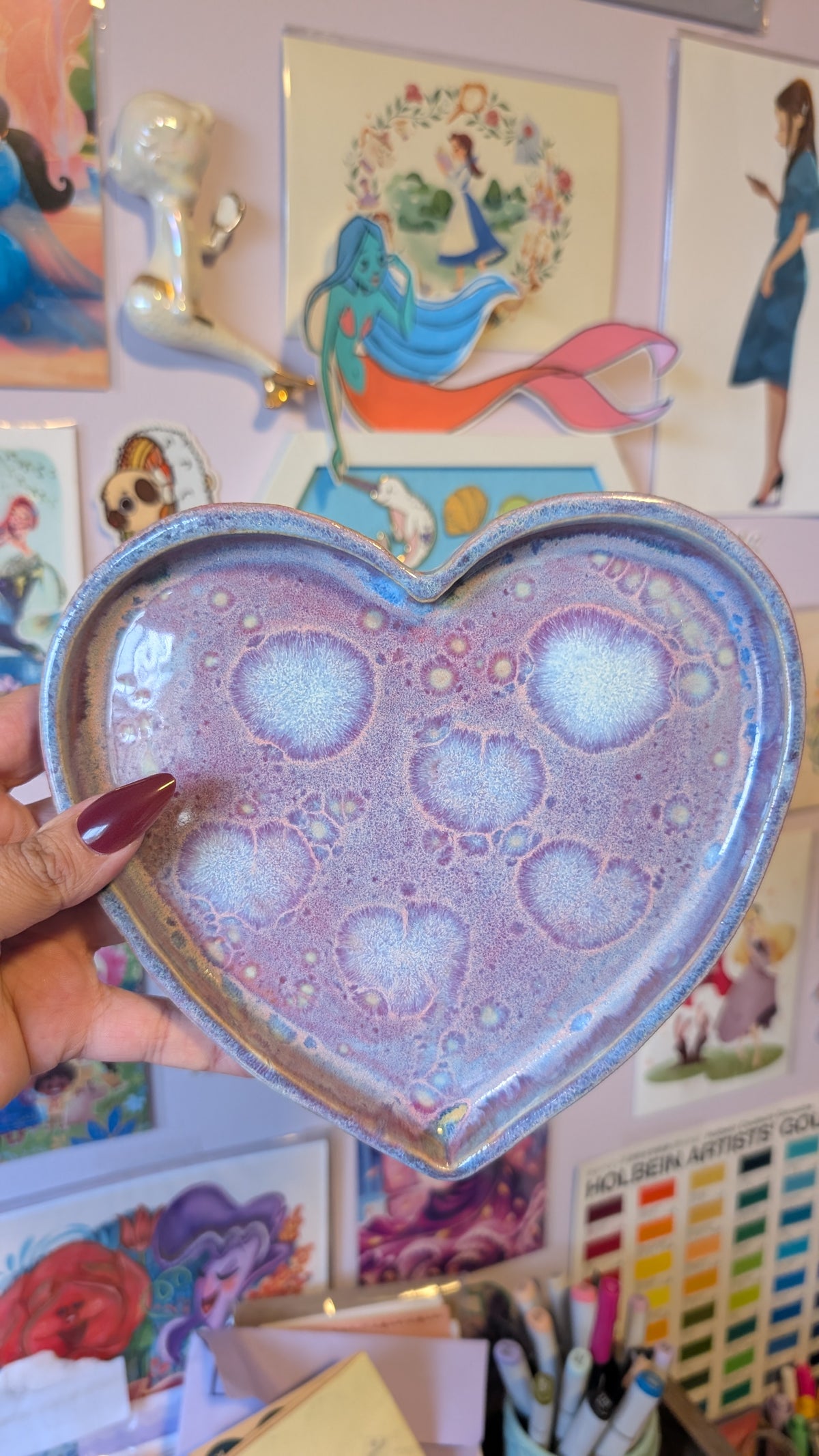 Heart Plate - Purple