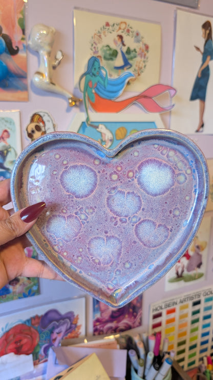 Heart Plate - Purple