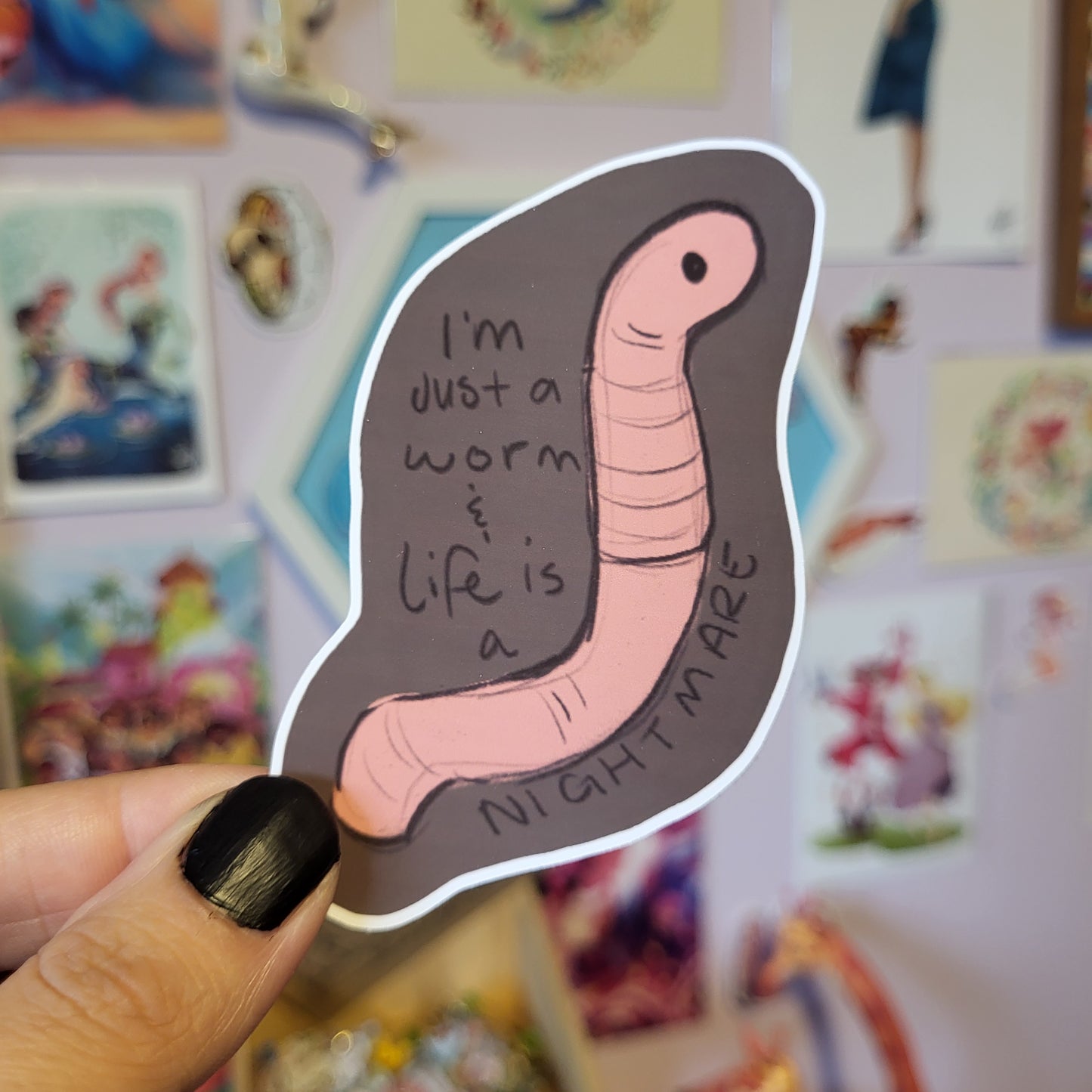 I'm Just A Worm - Sticker