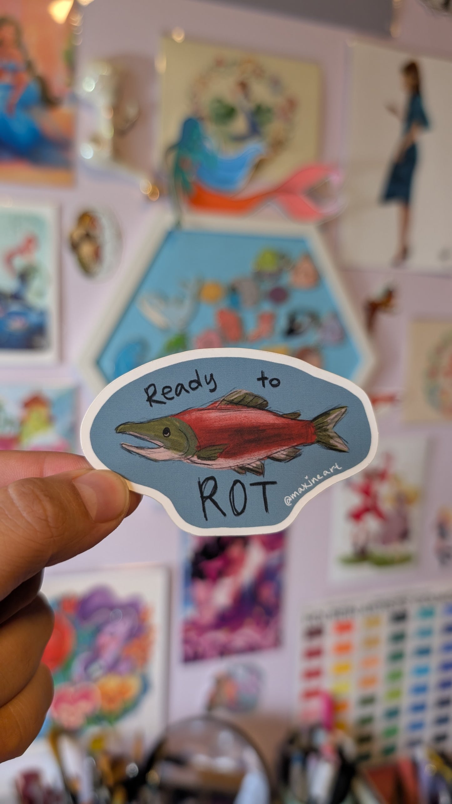 Unhinged Canadian creature - Vinyl Sticker