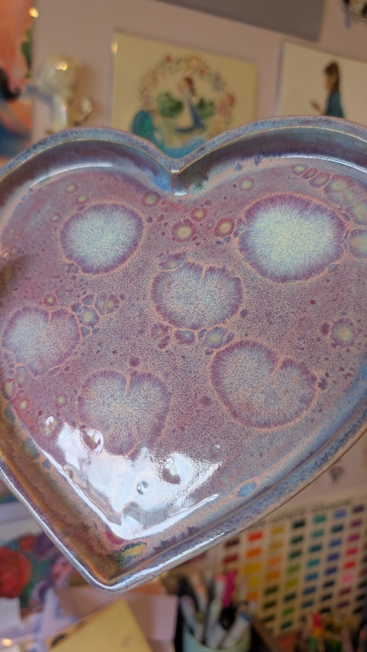 Heart Plate - Purple