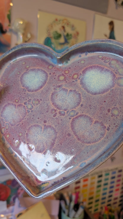 Heart Plate - Purple