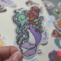 Mermaid Octopus Sticker