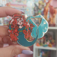 Fantasy Mermaid Pin - Merida