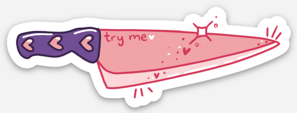 Pink Knife - Sticker