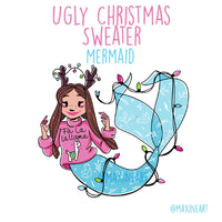 Holiday mermaid - Ugly Christmas Sweater